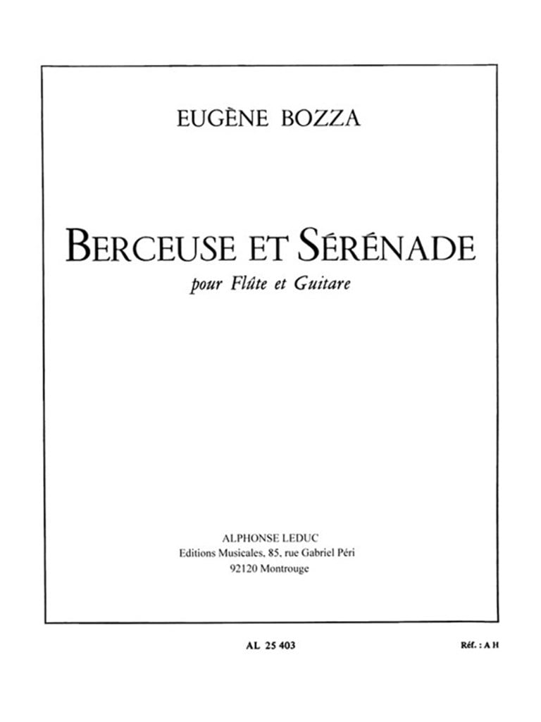 Berceuse Et Serenade